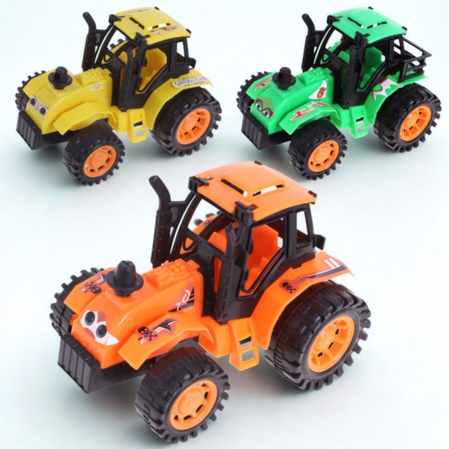 Tractor cu inerție pentru copii, roți mari off-road (culoare aleatorie)