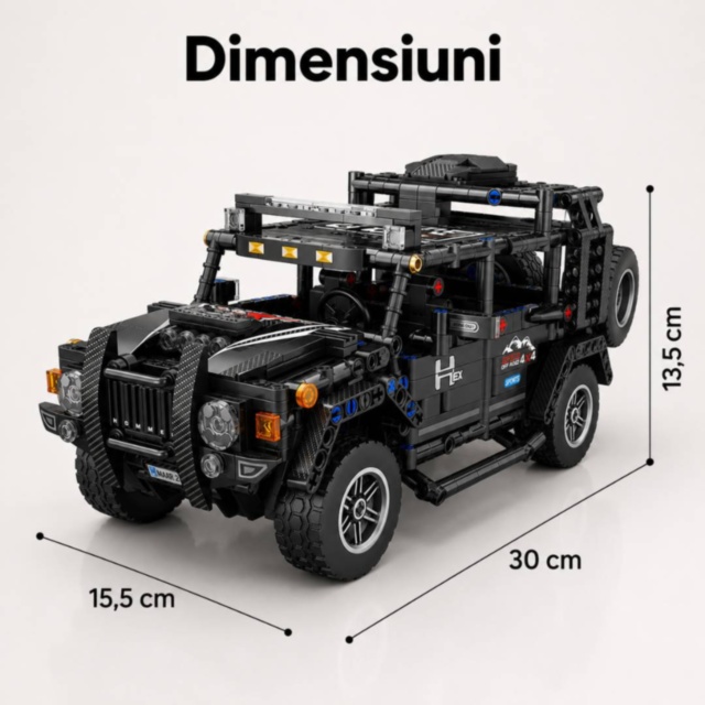 Set de construcție SUV off-road din 909 piese