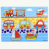 Puzzle Transport Din Lemn – Vehicule Colorate