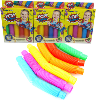 Pachet 6 Pop Tubes, jucărie tactilă senzorială | image