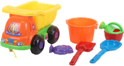 Camion cu 5 Accesorii de Nisip, 36cm  | image