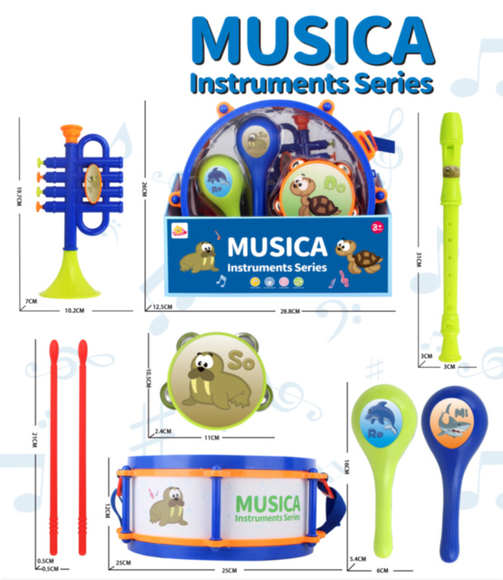 Set Muzical Toba cu 4 Instrumente