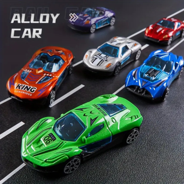 Camion Transporter cu Piste de Curse și Mașinuțe – Model „Rocket” (galben)