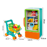 Set Interactiv Frigider și Coș de Cumpărături – Lumini și Sunete (culoare aleatorie)