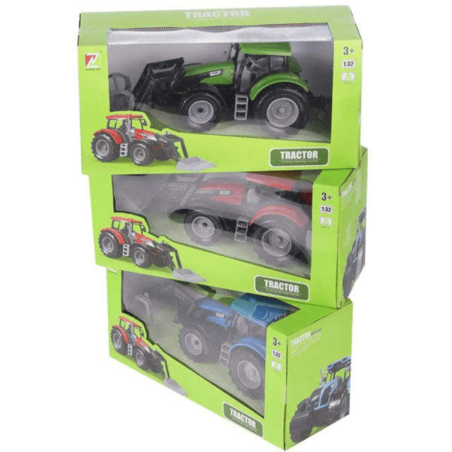 Tractor de Jucărie cu Cupă Frontală (culoare aleatorie)