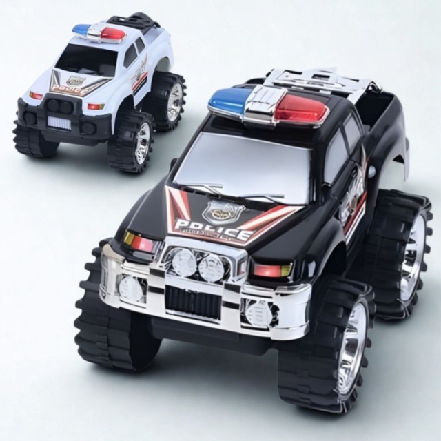 Mașină de Poliție Off-Road cu Roți Mari pentru Copii (culoare aleatorie)