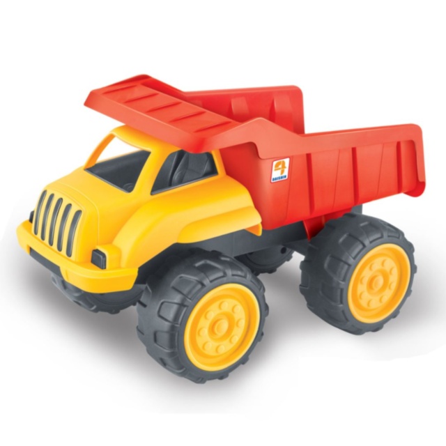 Camion basculant cu inerție, roți mari pentru copii