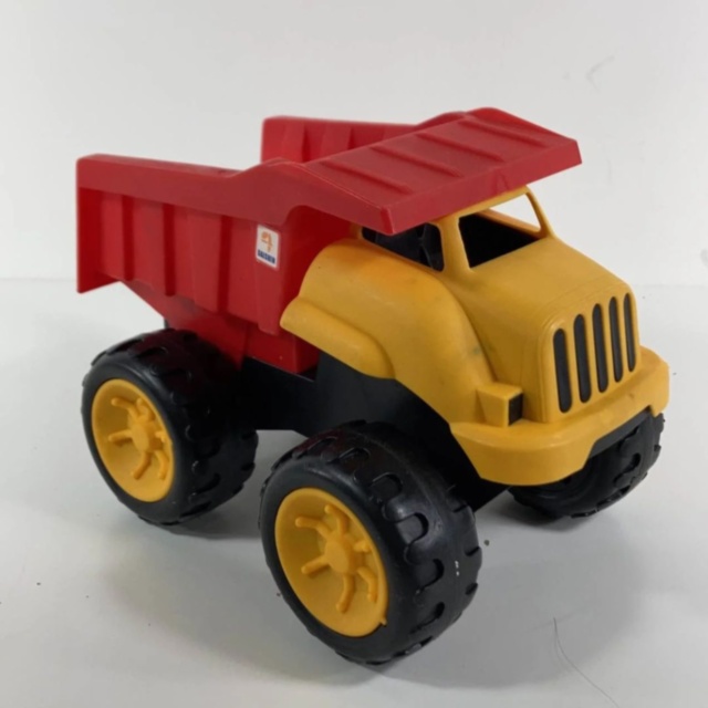 Camion basculant cu inerție, roți mari pentru copii