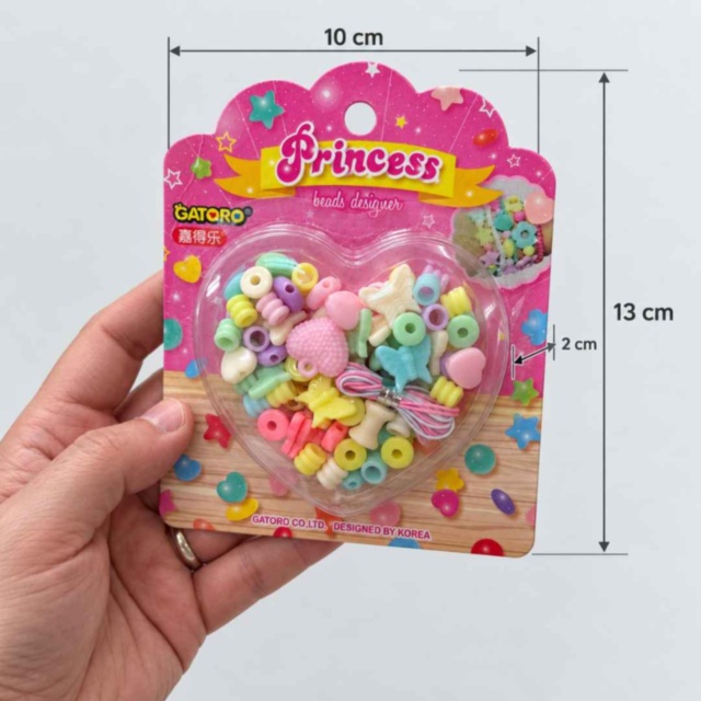 Set de mărgele colorate pentru brățări și coliere Princess