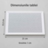 Joc mozaic cu piese colorate și tablă perforată