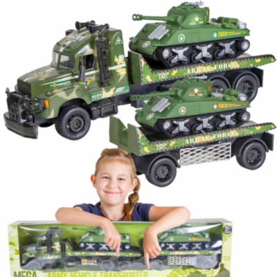 Mega Camion Militar cu Trailer și 2 Tancuri, 96cm  | image