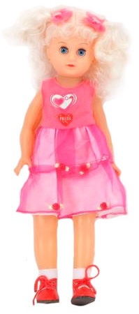 Păpușică Muzicală cu Cercei Luminoși, 38сm