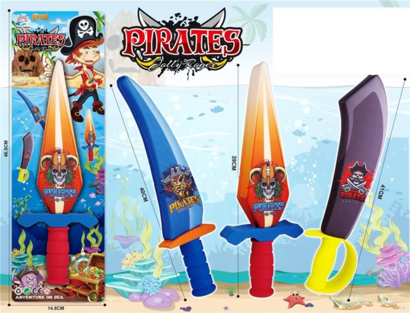 Sabie Pirat 47cm, din Burete