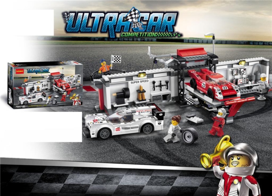 Speed Champions Porsche 919 Hybrid si 917K Pit Lane, set Construcție 749 det.