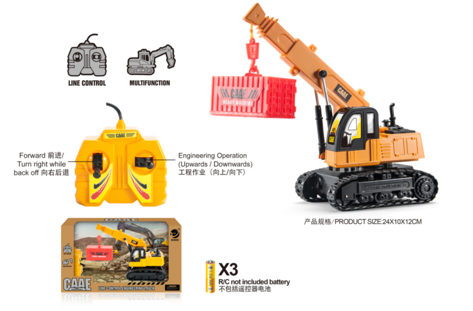 Macara Utilitară pe Șenile cu Telecomandă