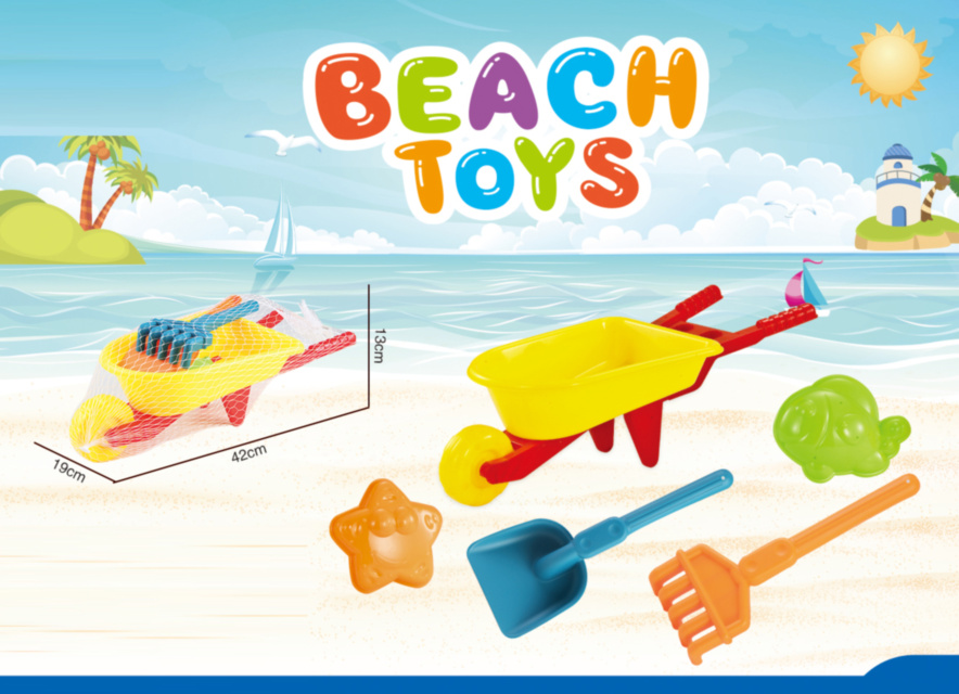 Roaba cu 4 Accesorii de Nisip