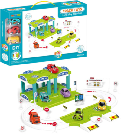 Set Parcare Etajată și Stație Peco cu 3 Mașinuțe | image