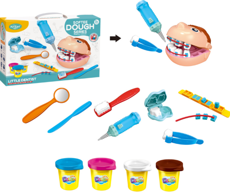 Set Plastilină "Doctorul Dentist Drill&Fill" 