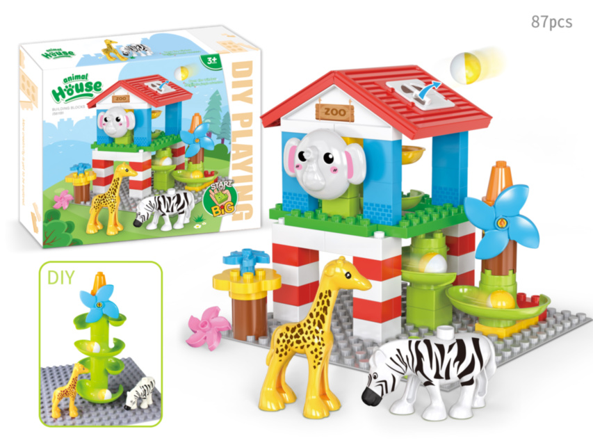 Constructor cu Animale 87 piese