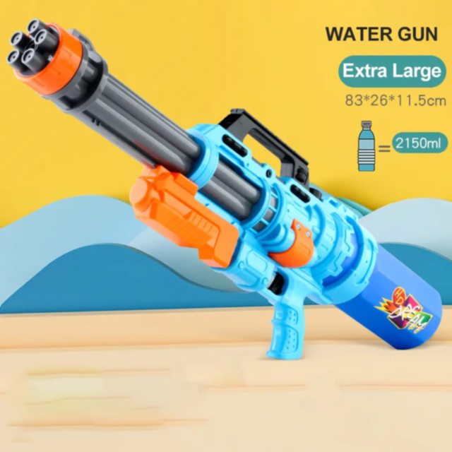 Super Pistol cu Apă de 69 cm, Capacitate Mare (culoare aleatorie)