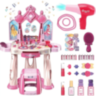 Masă Machiaj Jucărie cu Oglindă și Accesorii