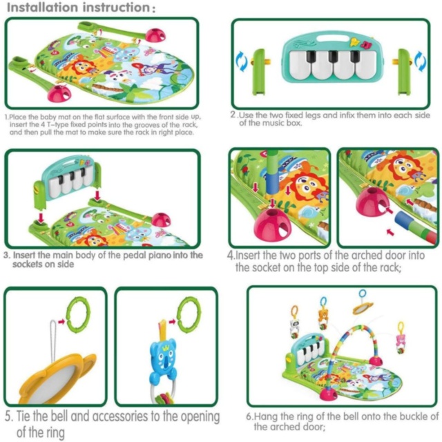 Centru De Joacă Muzical cu Pian pentru Bebeluși