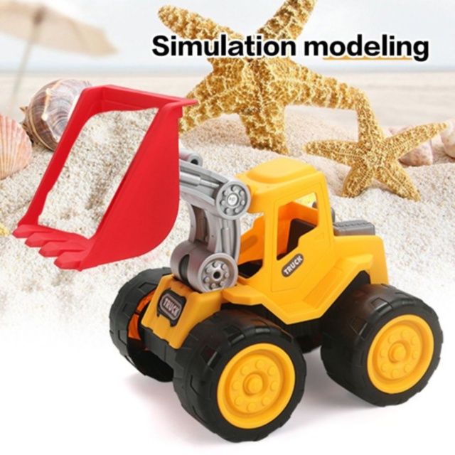 Excavator cu braț mobil pentru copii, jucărie construcții