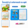 Carte reutilizabilă de colorat cu apă și pix inclus