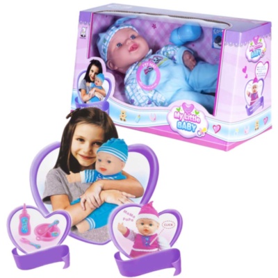 Bebeluș de Pluș cu 12 Sunete Realiste și Biberon | image