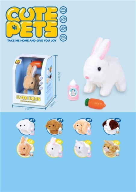 Iepurașul de Pluș care Sare, se Mișcă și Emite Sunete Realiste 