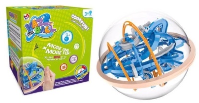 Mingea cu Labirint Perplexus, joc de îndemânare cu 80 Obstacole | image