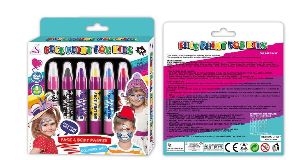 Set 6 Creioane Colorate pentru Fată și Corp