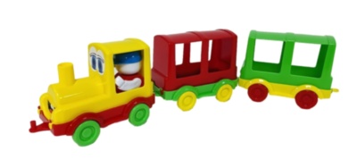 Trenuleț cu Două Vagoane, 32cm | image