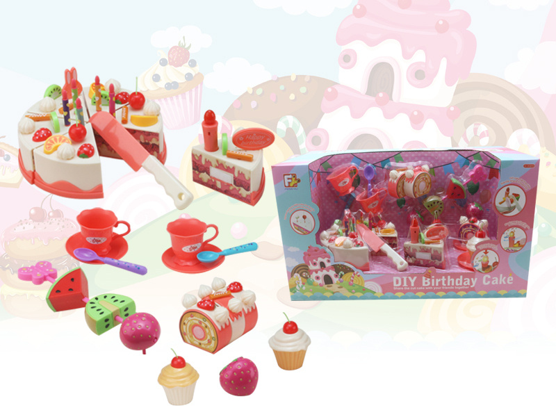 Tortul Aniversar de Fructe cu Lumânare Muzicală care Poate fi Suflată