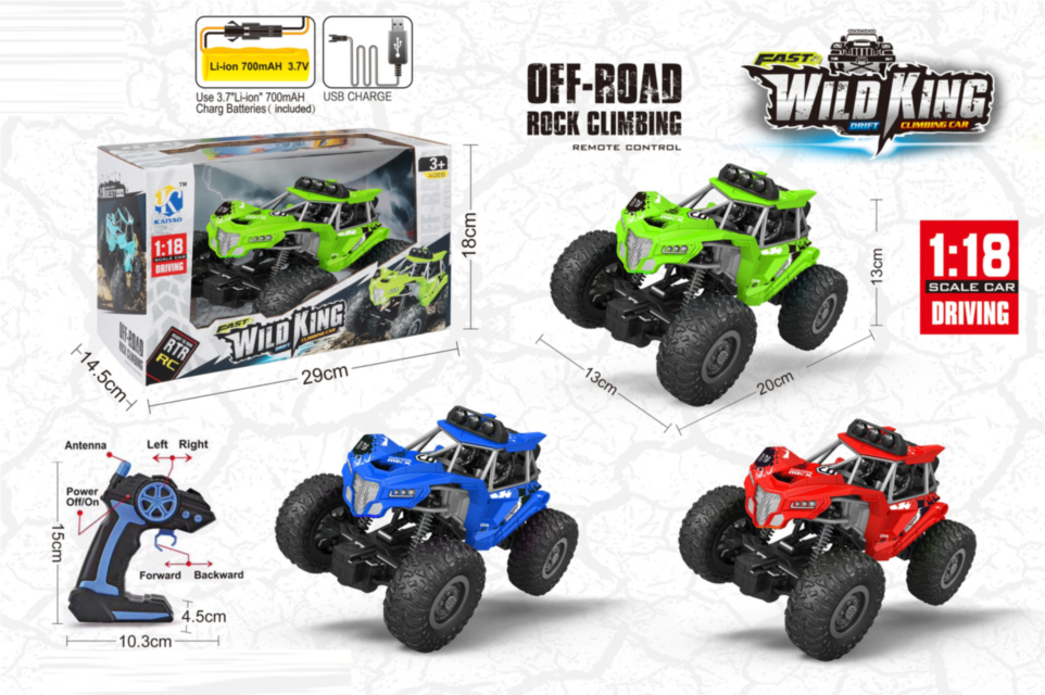 Mașina de Teren Teleghidată cu Acumulator