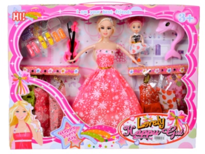 Barbie cu Fiica, Vioară și 6 Ținute  | image