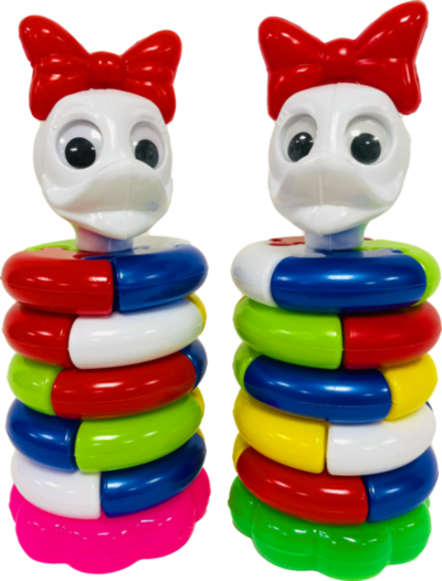 Piramida Puzzle Rățușca Multicoloră, 28cm  | image