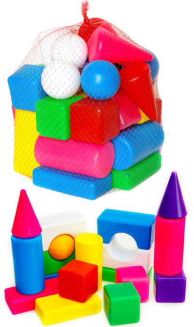 Set de Construcție cu Forme Geometrice Colorate  | image