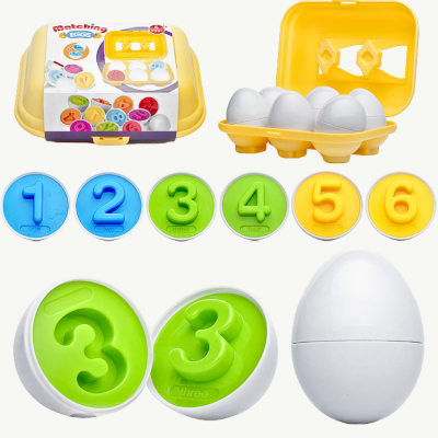 Set educativ de ouă potrivite cu cifre de la 7 la 12 | image