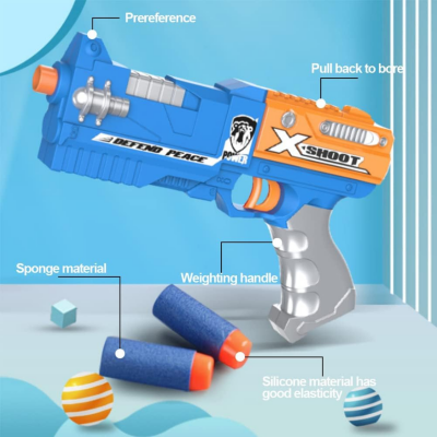 Pistol de Jucărie cu Proiectile Moi X-Shoot - Precizie și Distracție pentru Copii | image
