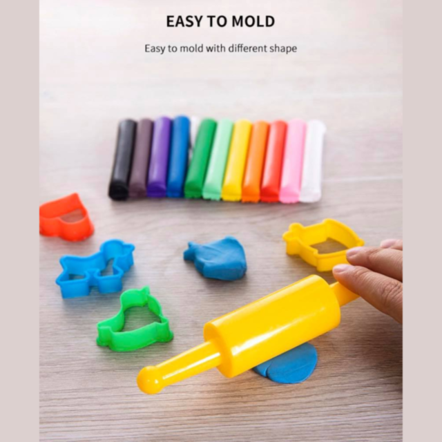 Set Plastilină Colorată cu Forme și Accesorii