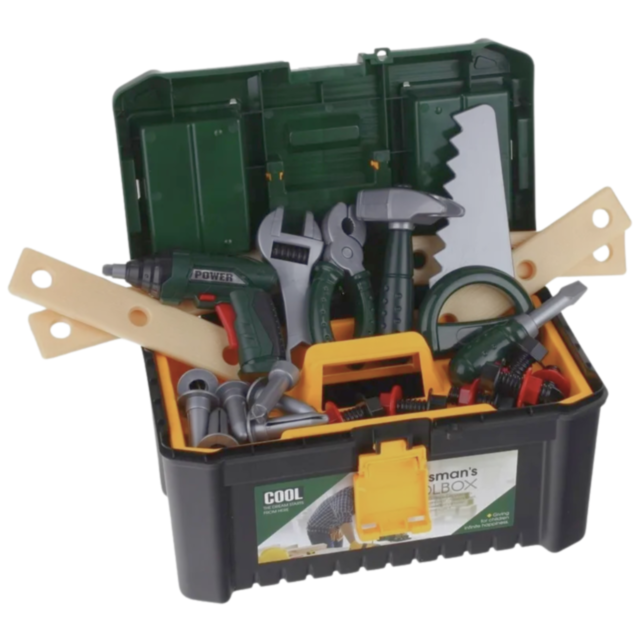 Set de Scule pentru Copii cu Cutie și Bormașină Electrică