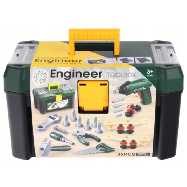 Set de Scule pentru Copii cu Cutie și Bormașină Electrică