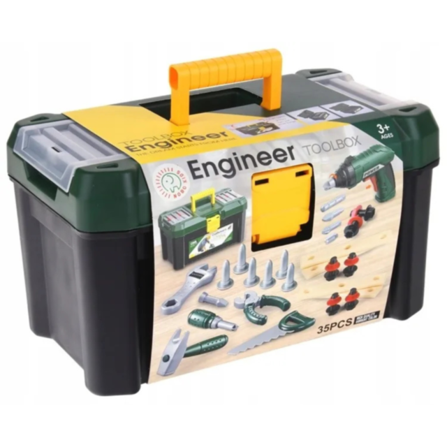 Set de Scule pentru Copii cu Cutie și Bormașină Electrică