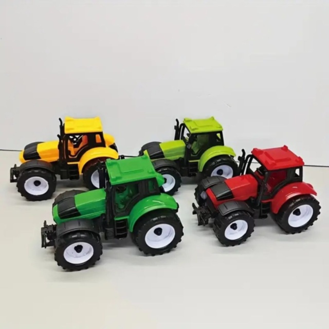 1buc. Tractor cu inerție pentru copii, roți mari, model fermă (culoare aleatorie)