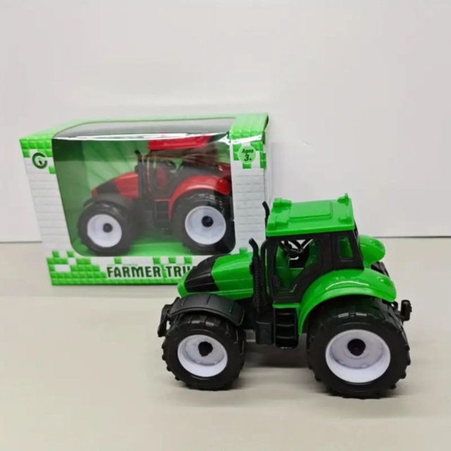 1buc. Tractor cu inerție pentru copii, roți mari, model fermă (culoare aleatorie)