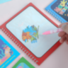 1buc. Carte Magică de Colorat Reutilizabilă cu Apă (model aleatoriu) 