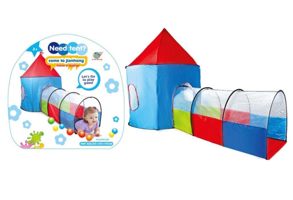 Cort cu Tunel 225x105x140 cm  