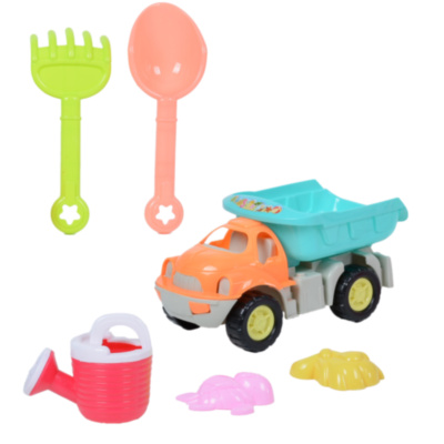 Camion cu 5 Accesorii de Nisip, 24cm | image