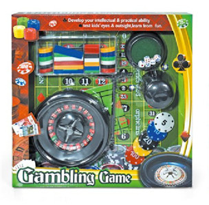 Ruletă de Casino cu Jetoane, Zaruri și Suprafață de Joc